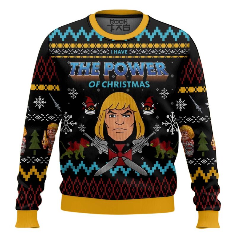 Hooktab He-man The Power Of Christmas Masters Of The Universe Ugly Christmas Sweater