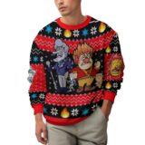 Hooktab Heat Miser & Snow Miser The Year Without a Santa Claus Ugly Christmas Sweater