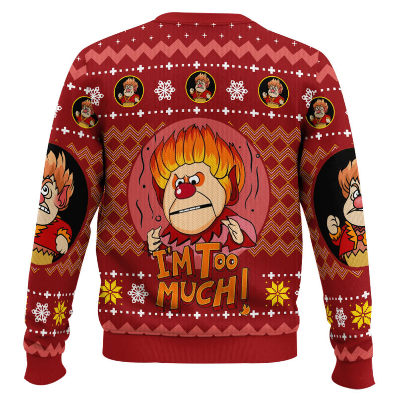 Hooktab Heat Miser The Year Without a Santa Claus Ugly Christmas Sweater Hooktab Heat Miser The Year Without a Santa Claus Ugly Christmas Sweater