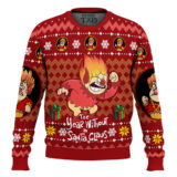 Hooktab Heat Miser The Year Without a Santa Claus Ugly Christmas Sweater