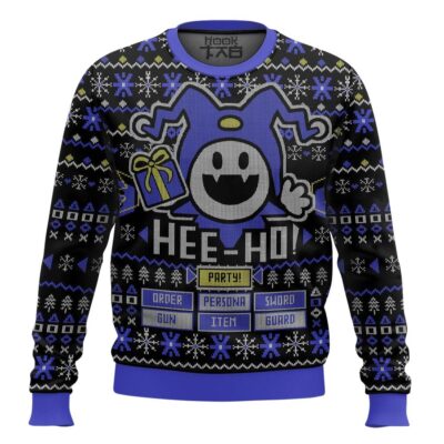 Hooktab Hee Ho Jack Frost Ugly Christmas Sweater