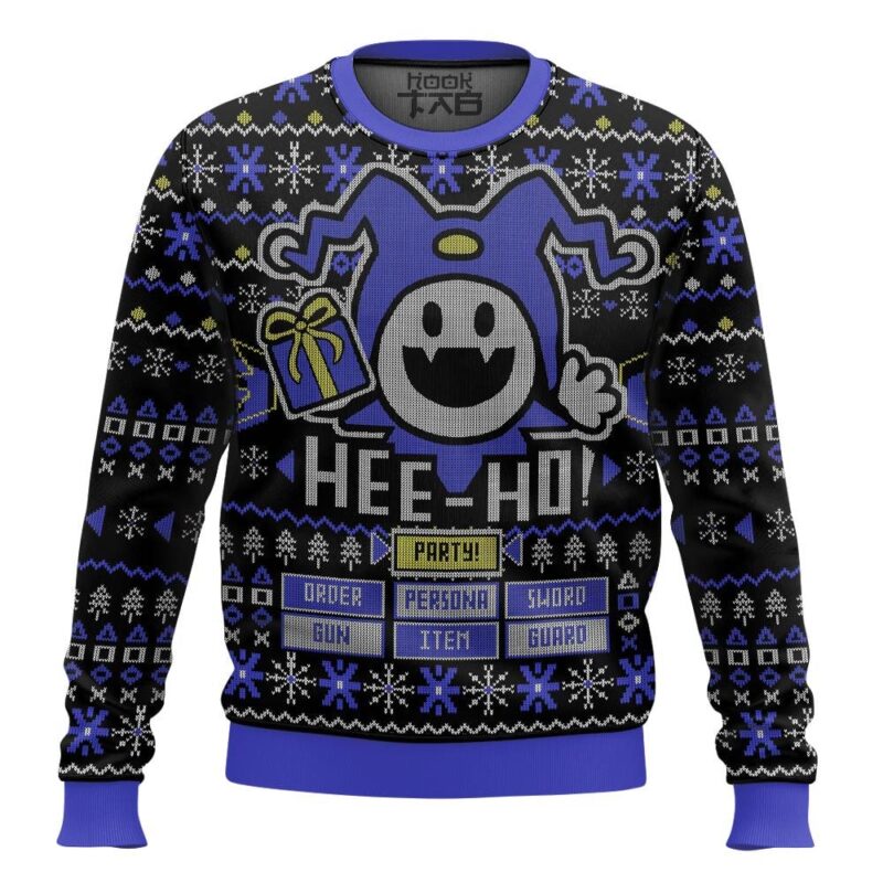 Hooktab Hee Ho Jack Frost Ugly Christmas Sweater