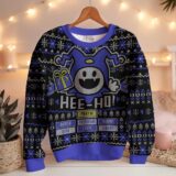 Hooktab Hee Ho Jack Frost Ugly Christmas Sweater
