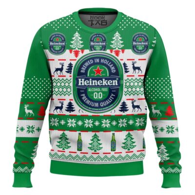 Hooktab Heineken Zero Ugly Christmas Sweater
