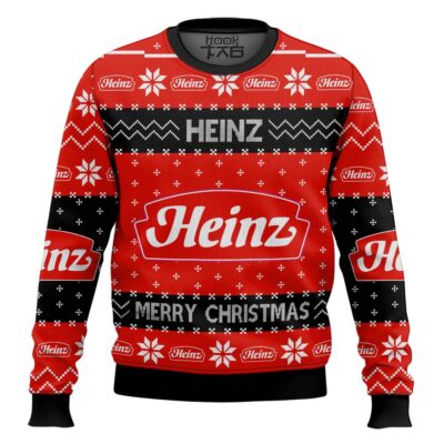 Hooktab Heinz Ketchup Ugly Christmas Sweater