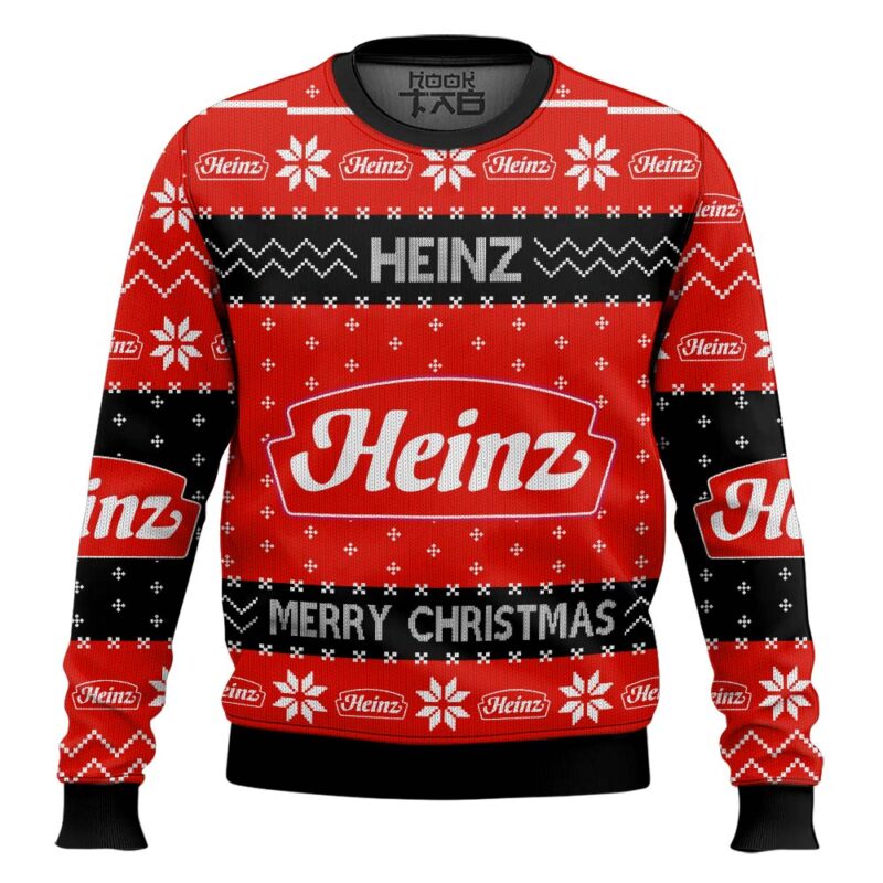 Hooktab Heinz Ketchup Ugly Christmas Sweater