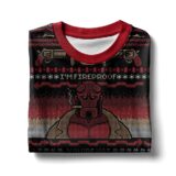 Hooktab Hellboy I'm Fireproof Ugly Christmas Sweater