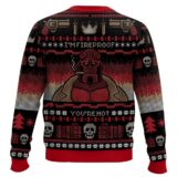 Hooktab Hellboy I'm Fireproof Ugly Christmas Sweater