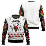 Hooktab Hellfire Club Dice Stranger Things Ugly Christmas Sweater