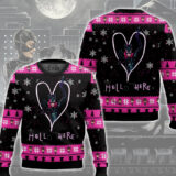 Hooktab Hello There Catwoman Ugly Christmas Sweater