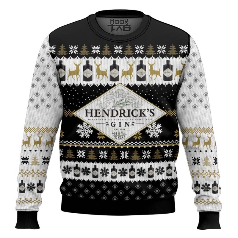 Hooktab Hendrick's Gin Ugly Christmas Sweater