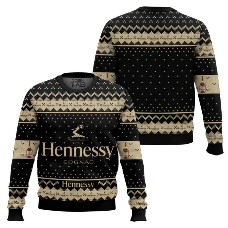 Hooktab Hennessy Cognac Ugly Christmas Sweater Hooktab Hennessy Cognac Ugly Christmas Sweater
