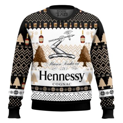 Hooktab Hennessy Very Special Cognac Ugly Christmas Sweater
