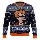 Hooktab Here’s to another Lousy Year Futurama Ugly Christmas Sweater