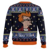 Hooktab Here’s to another Lousy Year Futurama Ugly Christmas Sweater