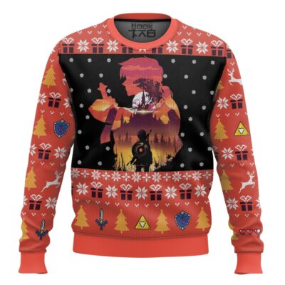 Hooktab Hero Sunset The Legend Of Zelda Ugly Christmas Sweater