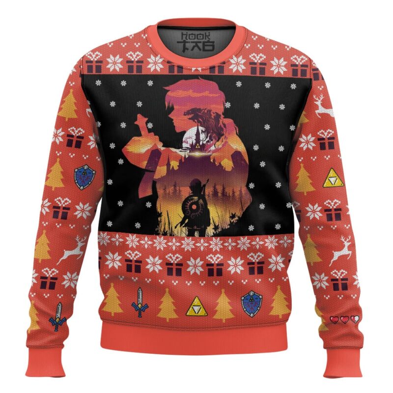 Hooktab Hero Sunset The Legend Of Zelda Ugly Christmas Sweater