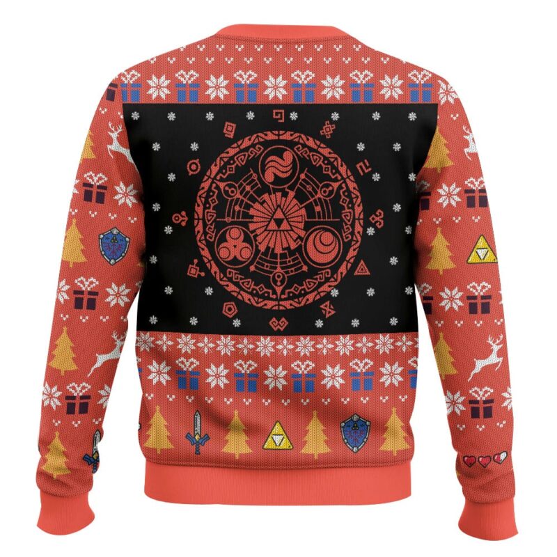 Hooktab Hero Sunset The Legend Of Zelda Ugly Christmas Sweater Hooktab Hero Sunset The Legend Of Zelda Ugly Christmas Sweater