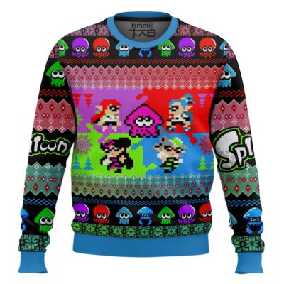 Hooktab Heroes Splatoon 2 Ugly Christmas Sweater