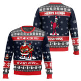 Hooktab Hey! We Wish You A Futurama Ugly Christmas Sweater