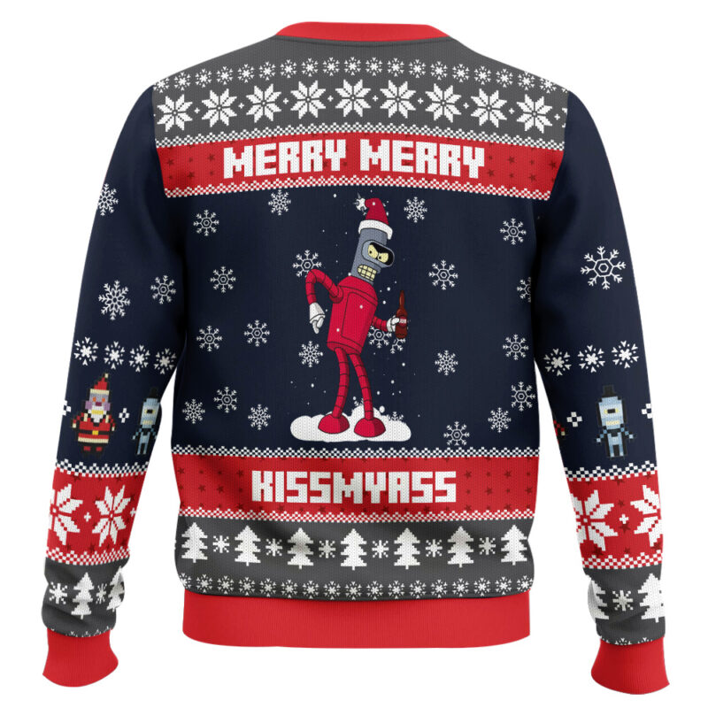Hooktab Hey! We Wish You A Futurama Ugly Christmas Sweater Hooktab Hey! We Wish You A Futurama Ugly Christmas Sweater