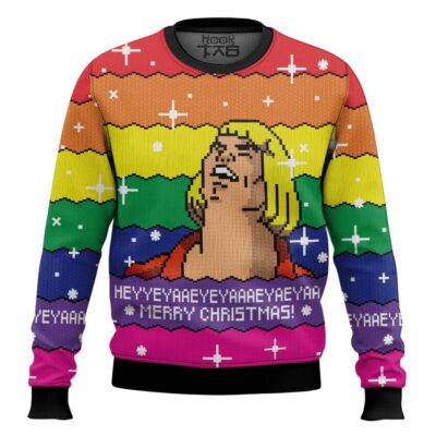 Hooktab Heyyeya He-man Ugly Christmas Sweater