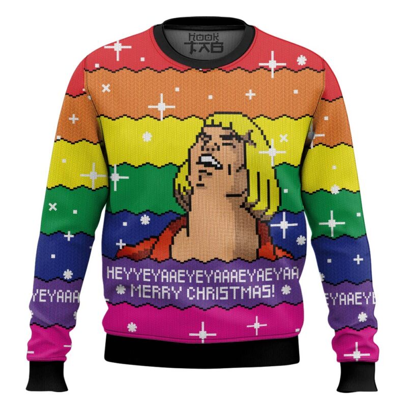 Hooktab Heyyeya He-man Ugly Christmas Sweater