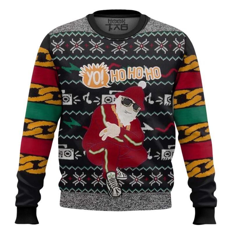 Hooktab Hip-hop Santa Ugly Christmas Sweater