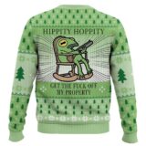 Hooktab Hippity Hoppity Get Out Of My Property Kermit The Frog Meme Ugly Christmas Sweater