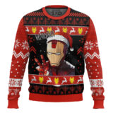 Hooktab Ho Ho Ho Iron Man Ugly Christmas Sweater