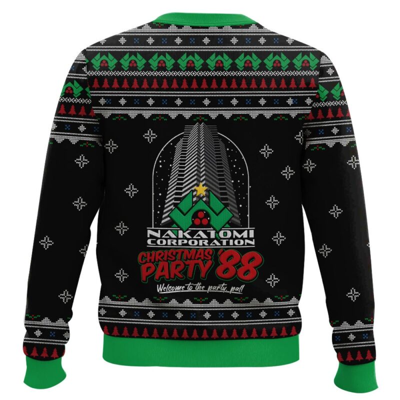 Hooktab Ho Ho Ho Machine Gun Die Hard Ugly Christmas Sweater Hooktab Ho Ho Ho Machine Gun Die Hard Ugly Christmas Sweater