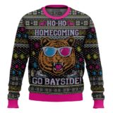 Hooktab Ho Ho Homecoming Go Bayside Ugly Christmas Sweater