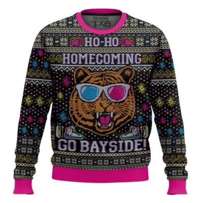 Hooktab Ho Ho Homecoming Go Bayside Ugly Christmas Sweater
