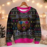 Hooktab Ho Ho Homecoming Go Bayside Ugly Christmas Sweater