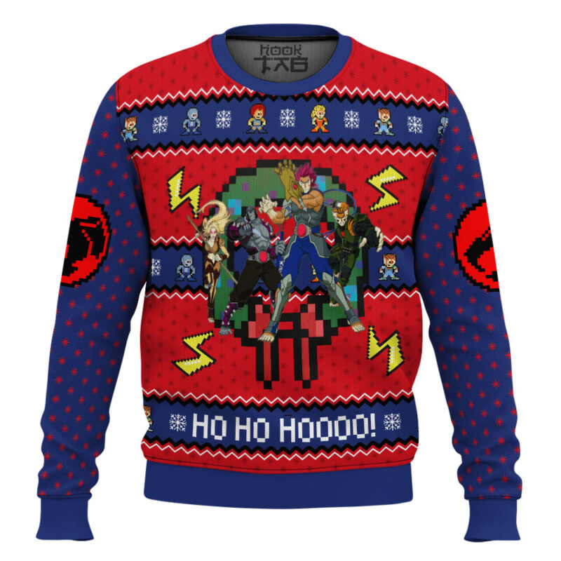 Hooktab Ho Ho Hoooo Thundercats Ugly Christmas Sweater