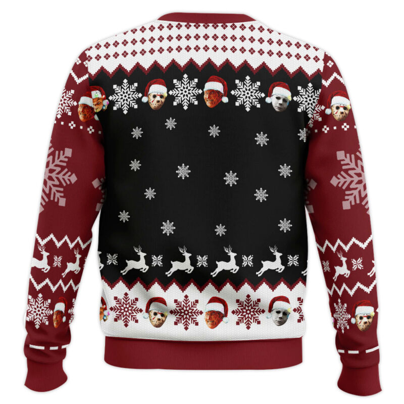Hooktab Ho Ho Horror Ugly Christmas Sweater Hooktab Ho Ho Horror Ugly Christmas Sweater