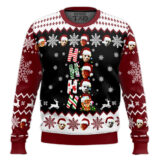 Hooktab Ho Ho Horror Ugly Christmas Sweater