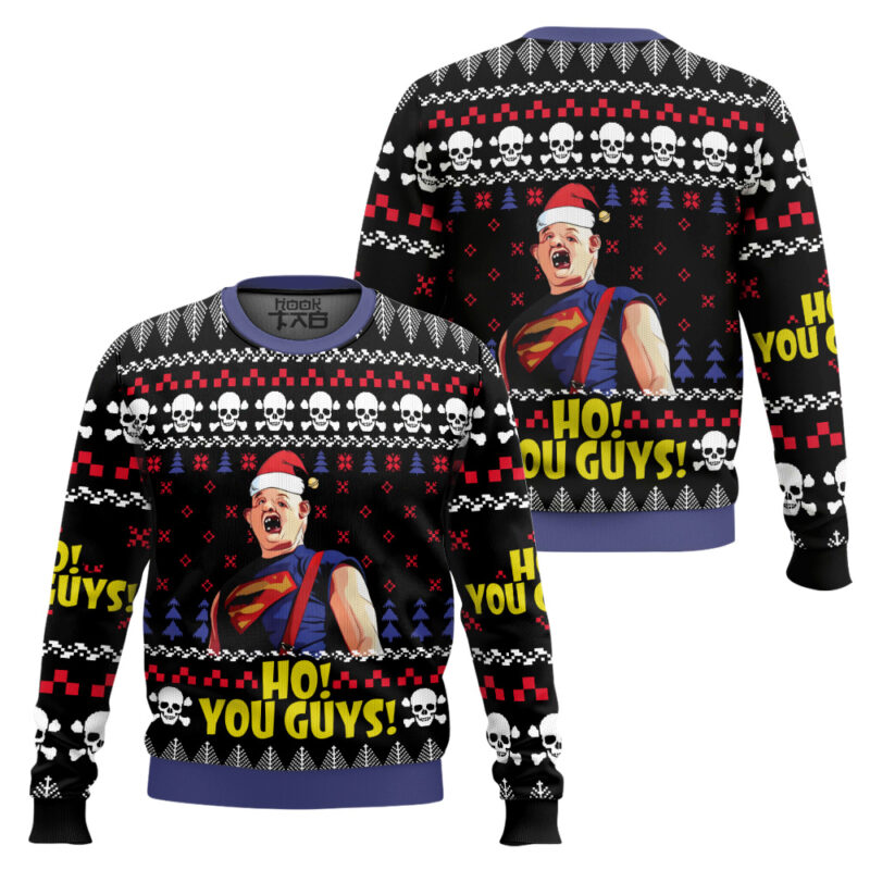 Hooktab Ho You Guys The Groonies Ugly Christmas Sweater Hooktab Ho You Guys The Groonies Ugly Christmas Sweater