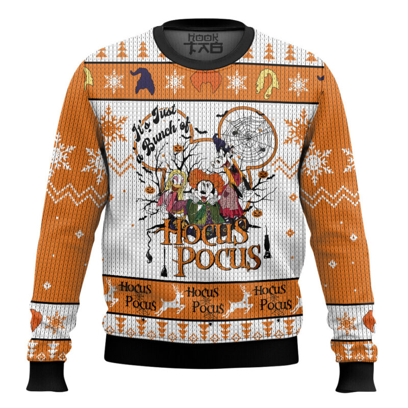 Hooktab Hocus Pocus Ugly Christmas Sweater