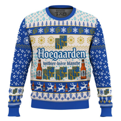 Hooktab Hoegaarden Beer Ugly Christmas Sweater