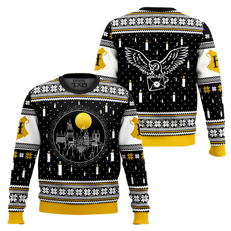 Hooktab Hogwart Night Ugly Christmas Sweater Hooktab Hogwart Night Ugly Christmas Sweater