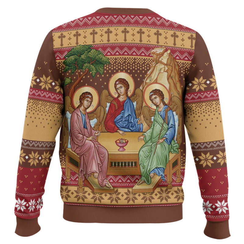 Hooktab Holy Trinity Ugly Christmas Sweater Hooktab Holy Trinity Ugly Christmas Sweater