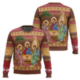 Hooktab Holy Trinity Ugly Christmas Sweater