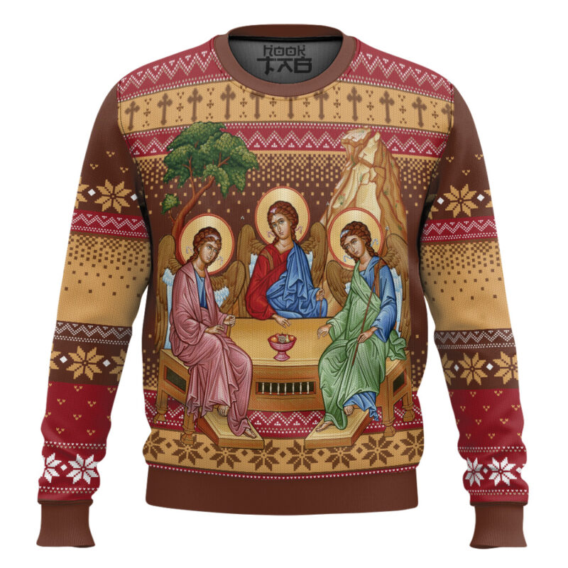 Hooktab Holy Trinity Ugly Christmas Sweater
