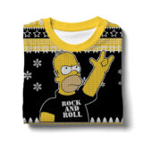 Hooktab Homer Rock And Roll The Simpsons Ugly Christmas Sweater