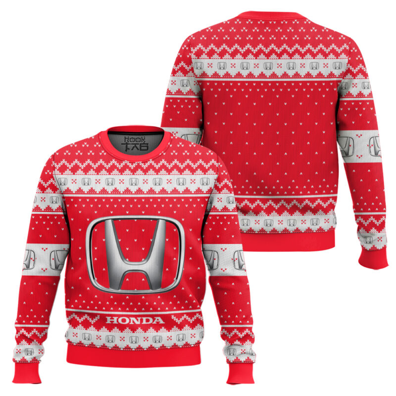 Hooktab Honda Ugly Christmas Sweater Hooktab Honda Ugly Christmas Sweater