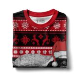 Hooktab Honey Badger Ugly Christmas Sweater