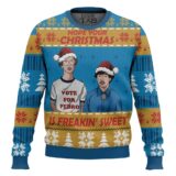 Hooktab Hope Your Christmas Is Freakin' Sweet Napoleon Dynamite Ugly Christmas Sweater