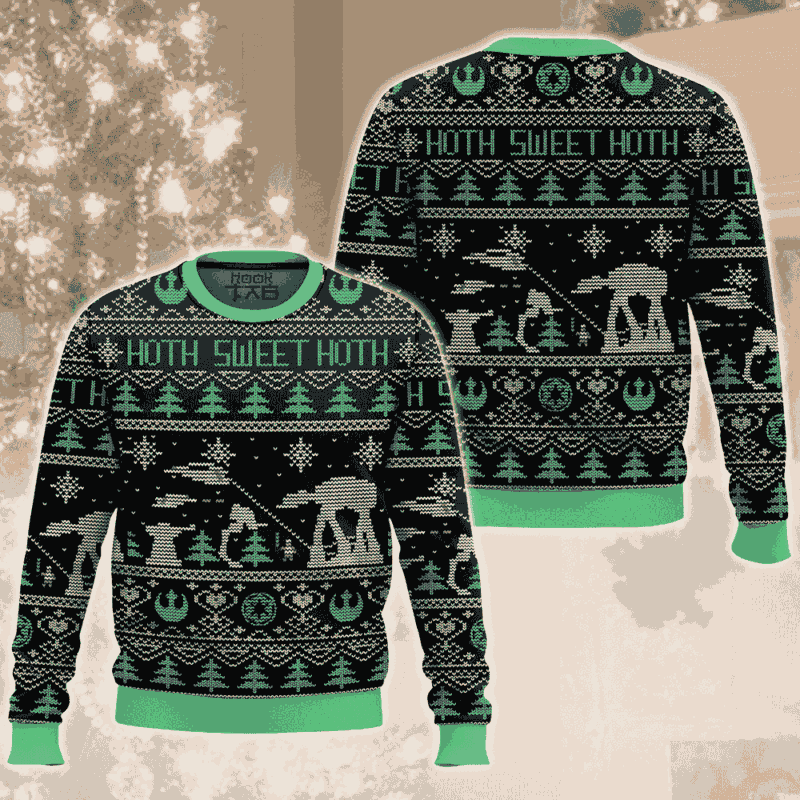 Hooktab Hoth Sweet Hoth Star Wars Ugly Christmas Sweater Hooktab Hoth Sweet Hoth Star Wars Ugly Christmas Sweater