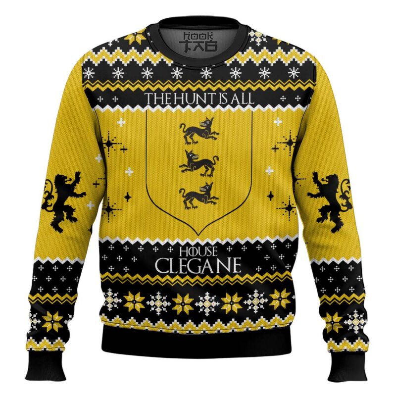 Hooktab House Clegane Game Of Thrones Ugly Christmas Sweater